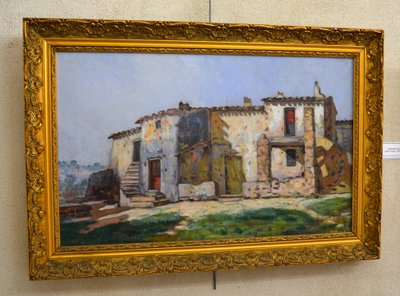 PEGURIER Auguste (1856-1936) "Mas sur les hauteurs de Saint Tropez" Var Ramatuelle Cogolin Provence