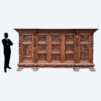 Exceptional Richly Carved Renaissance Wardrobe