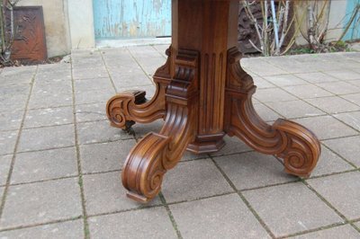 Napoleon III walnut table Late 19th century, 14 place settings with 3 extensions