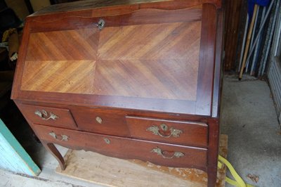 Bureau à Pente époque Louis XVI Noyer 18e Siècle
