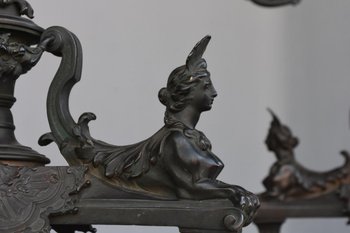 Paire De Candélabres d'Aprés Un Modèle d'André Charles Boulle Ep XIXéme