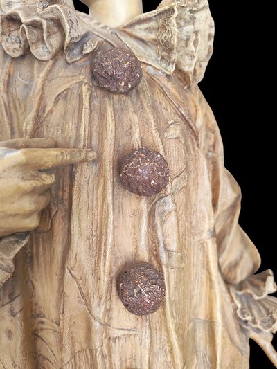 Bedeutende Terrakotta-Skulptur mit der Signatur Goldscheider aus Wien, die Pierrot darstellt 19.