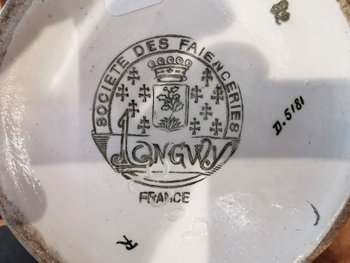 Vaso Longwy Art Deco