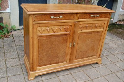 Credenza in noce in stile Art Nouveau, circa 1900