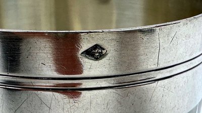 Art Deco silver tumbler