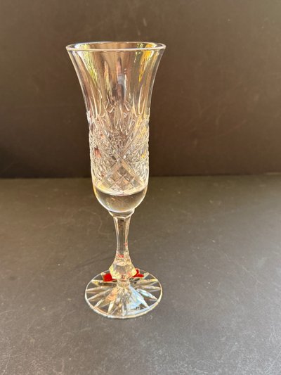 6 champagne flutes - Cristal de Lorraine