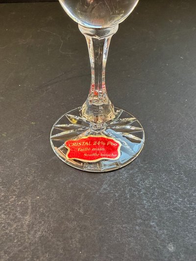 6 champagne flutes - Cristal de Lorraine