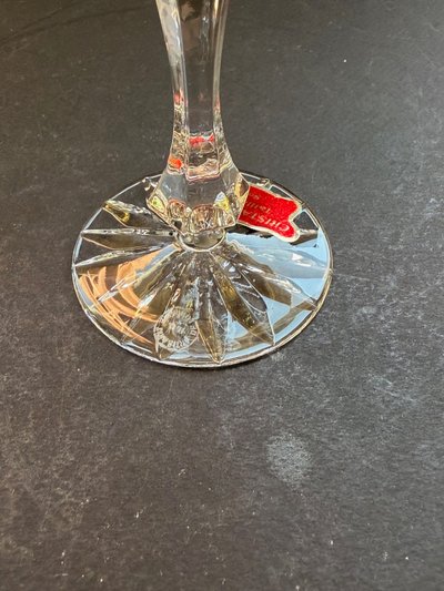 6 champagne flutes - Cristal de Lorraine