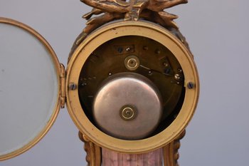 Louis XVI Style Bronze And Marble Trim Fleur De Pécher 19th century