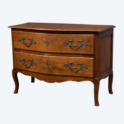 Very beautiful Louis XV style solid walnut commode.