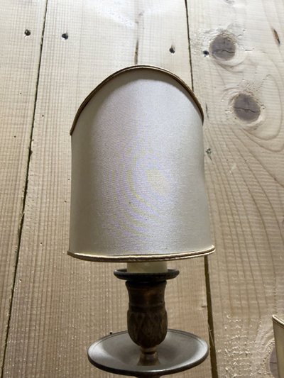 Pair of Louis XV style wall lights - Bronze rocaille