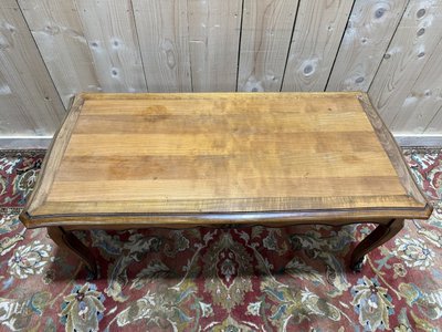 Louis XV style coffee table in cherry wood