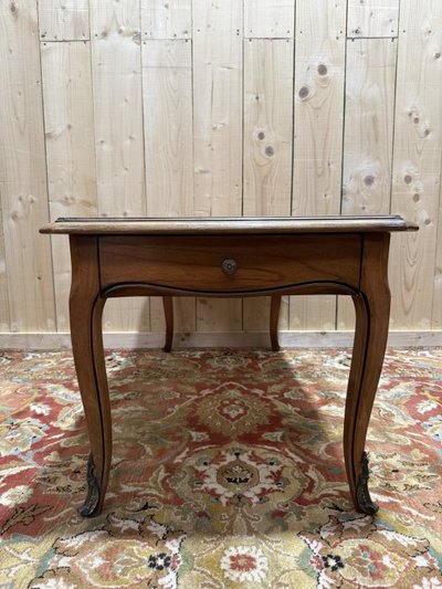 Louis XV style coffee table in cherry wood