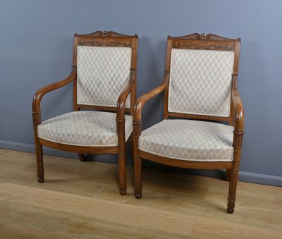 Paar Fauteuils, Epoche Empire - Anfang 19.