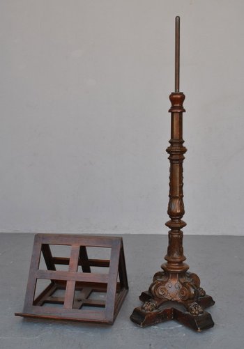 Religious lectern Cast iron base End of XIXth century