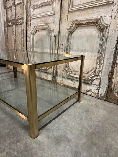 Table basse en bronze design attribué à J.QUINET