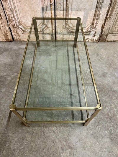 Table basse en bronze design attribué à J.QUINET
