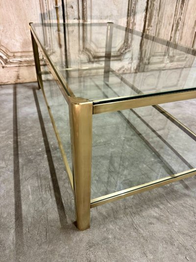 Table basse en bronze design attribué à J.QUINET