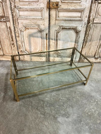 Table basse en bronze design attribué à J.QUINET
