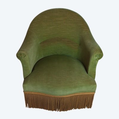 Fauteuil crapaud vert