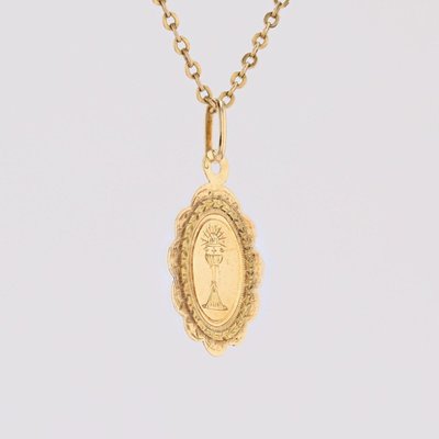 Antike Kelchmedaille aus Gelbgold