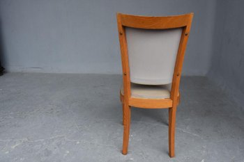 Set di 6 sedie in ciliegio del 1940 Skaï Lavender