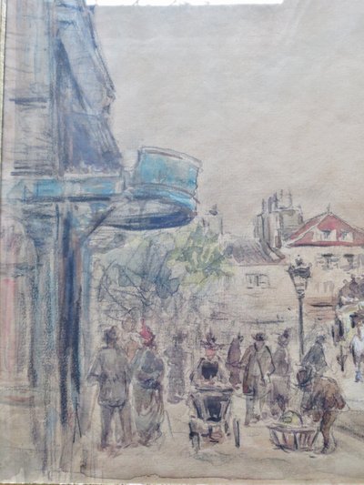Saint Germain des Prés, signé Frédéric Léon  