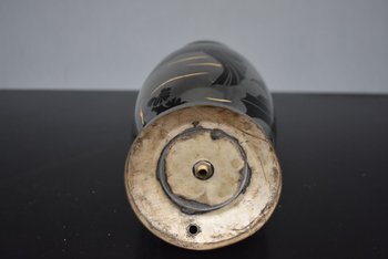             Lampada Dinanderie Art Déco con pesci 1930 Lucien Gerfaux