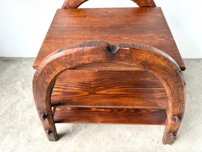 Brutalist Solid Wood Shelf