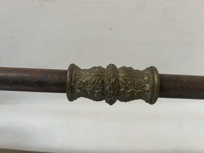 Restoration period gilt bronze fireplace mantel, 19th century