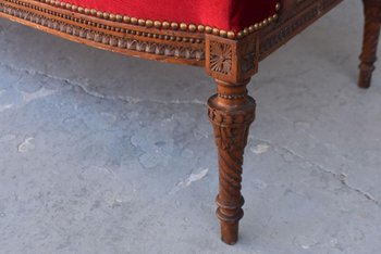             Three Piece Salon 1900 Mahogany Louis XVI Style