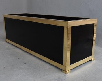             Design Blumenkasten 1970 Messing & Bronze