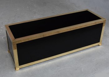             Design Blumenkasten 1970 Messing & Bronze