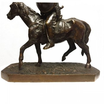             Don Quixote And Sancho In Bronze Pair By Fratin Late 19th Century