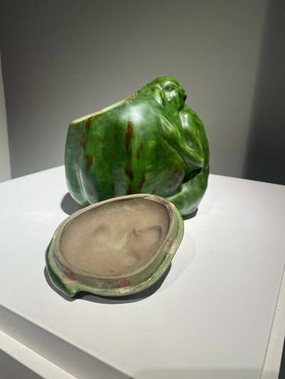 Rupert Carabin, Femme à la courge, Céramique Art Nouveau