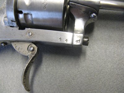 9mm Pinfire Revolver The American Guardian 1875. 