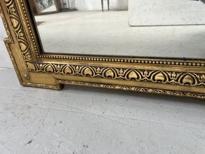 Specchio in legno e stucco dorato in stile Luigi XVI, XIX secolo