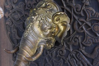             Wall lamp elephant 1900 In Bronze