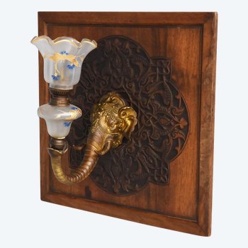             Wall lamp elephant 1900 In Bronze