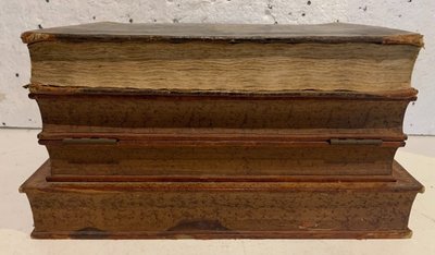 Liquor cellar and games box disguised as fake books, 20th century