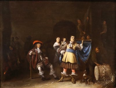 Guards With Bugler, Anthony Palamedesz (1601 - 1673) - Signed And Dated