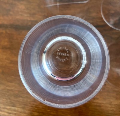 Verres Cristal de Sèvres 