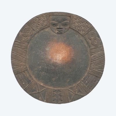 Antikes kreisförmiges Wahrsagebrett – Opon Ifa – Yoruba – Nigeria