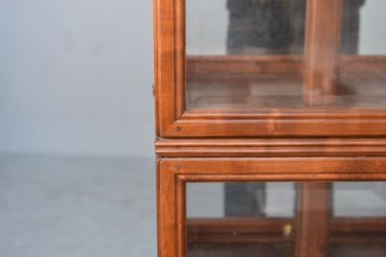             Amazing 50's Birch Revolving Display Case