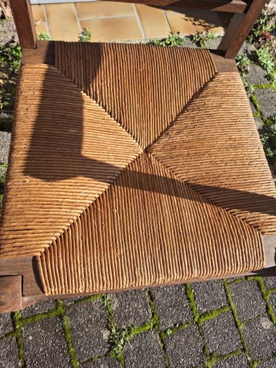 Pair of neo-Breton brutalist armchairs