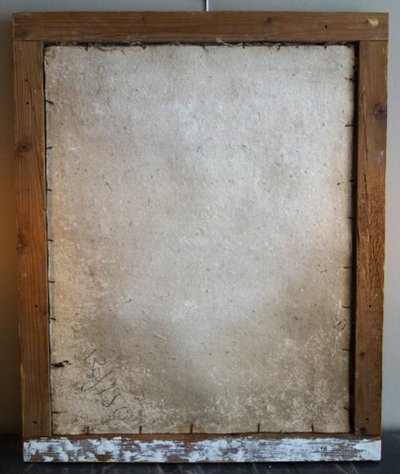 Gilt wood mirror with gold leaf and mercury glass, Empire period - 88cm x 72cm
