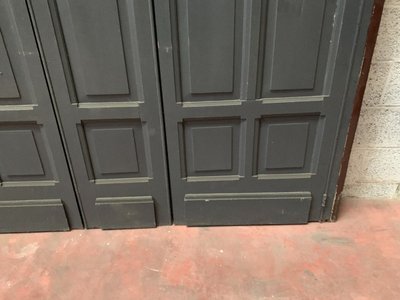 Patinated Beechwood Wardrobe Front, 20th Century Doors