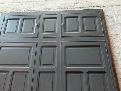 Patinated Beechwood Wardrobe Front, 20th Century Doors