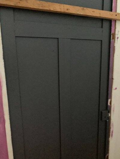 Patinated Beechwood Wardrobe Front, 20th Century Doors