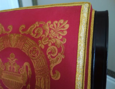 Jacob Desmalter - fauteuil de bureau d'époque Empire en acajou et bronze doré